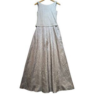 Arianna By Rachel Kaye Women's Full Length Wedding Evening Dress Size 4 Silver